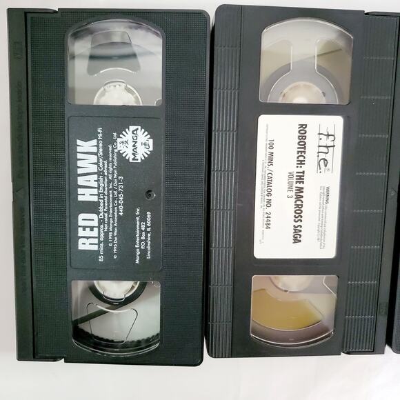 Tested-Vintage 80s & 90s Anime VHS Bundle. Red Hawk, Robotech, Landlock, Slayers - Picture 8 of 10